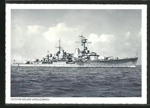 AK Leichter Kreuzer Königsberg, Kriegsmarine