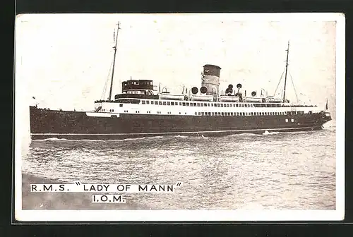 AK Passagierschiff RMS Lady of Mann, IOM