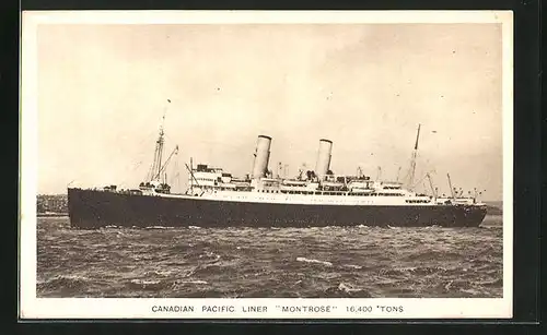 AK Canadian Pacific Liner Montrose, Passagierschiff