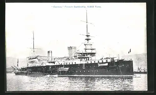 AK Kriegsschiff Carnot, French Battleship