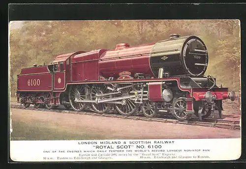 AK Englische Eisenbahn Royal Scot 6100, London Midland & Scottish Railway