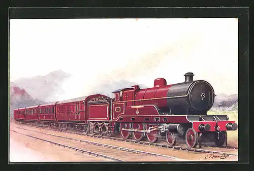 AK Englische Eisenbahn Scotch Express, London, Midland & Scottish Railway