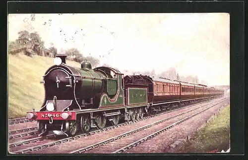 AK Englische Eisenbahn Exeter Express, L & SWR