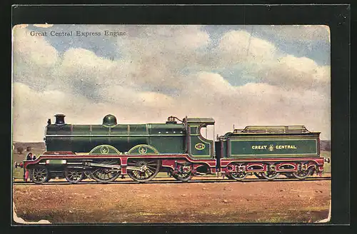 AK Englische Eisenbahn Great Central Express Engine 192