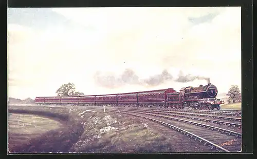 AK Englische Eisenbahn Waverly Express, NBR