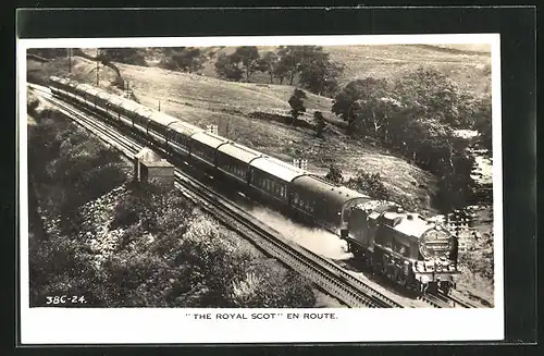 AK Englische Eisenbahn The Royal Scot, en route