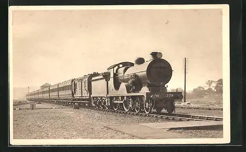 Foto-AK Grove Park, Up Folkestone Express passing Grove Park, Engine 440 No. 778, englische Eisenbahn