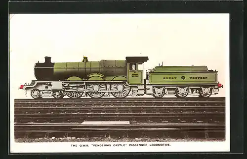 AK Englische Eisenbahn, Lokomotive No. 4079 Pendennis Castle der Great Western Railway