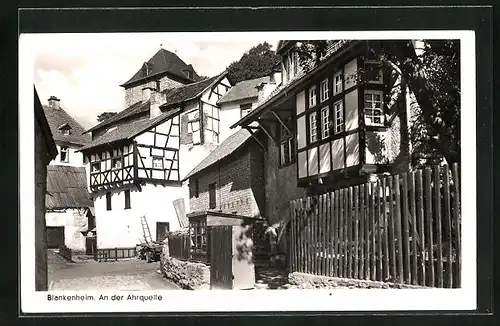 AK Blankenheim, Strasse an der Ahrquelle