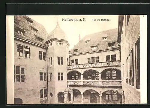 AK Heilbronn a. N., Hof im Rathaus