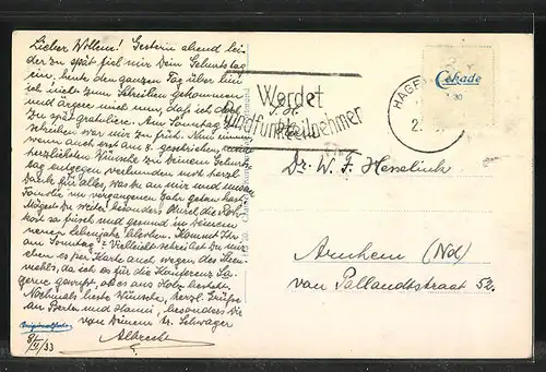 AK Hagen i. W., Totalansicht der Ortschaft