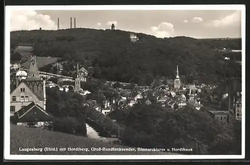 AK Langenberg, Hordtberg, Gross-Rundfunksender, Bismarkturm und Hordthaus