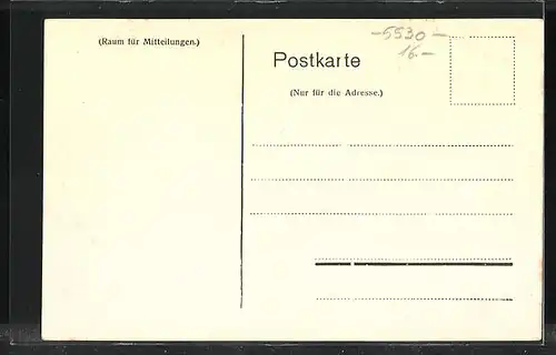 Künstler-AK Gerolstein, Zeichnung der Gerolsteiner Linde