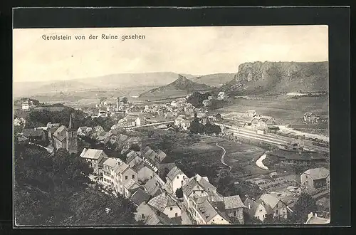 AK Gerolstein, Totalansicht von der Ruine aus