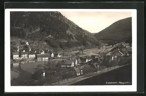 AK Ernstmühl, Blick auf den Ort und ins Nagoldtal