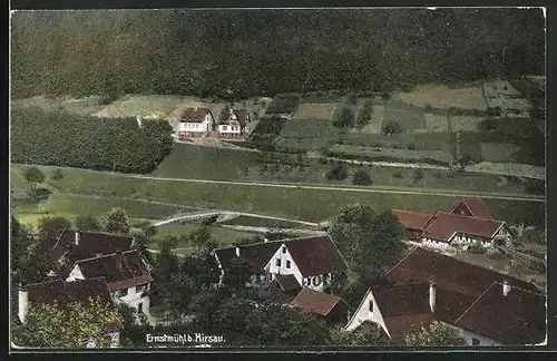 AK Ernstmühl, Blick ins Tal vorbei an Häusern