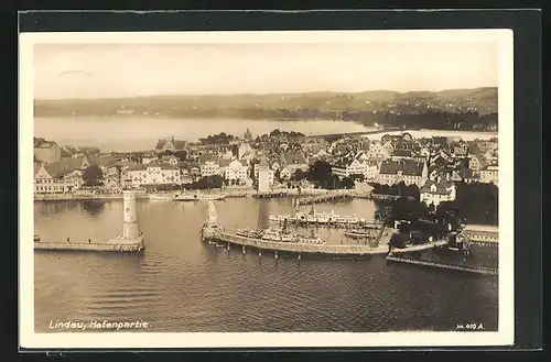 AK Lindau, Blick auf Hafenpartie