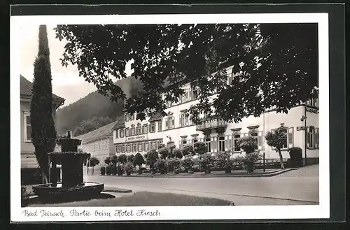 AK Bad Teinach, Partie beim Hotel Hirsch