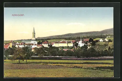 AK Markdorf, Ortsansicht mit Kirche