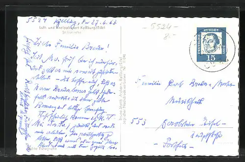 AK Kyllburg /Eifel, Blick auf Stiftkirche des Luft- und Kneippkurortes