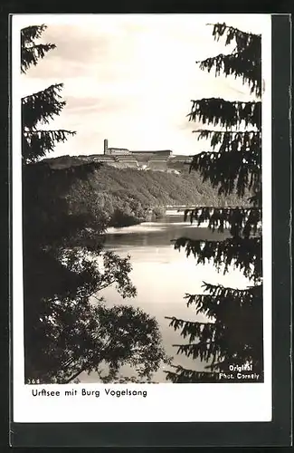 AK Gemünd, Urftsee mit Burg Vogelsang