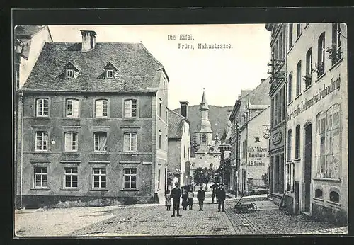 AK Prüm /Eifel, Geschäfte in der Hahnstrasse