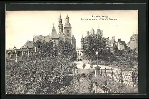 AK Luxembourg, Entrée en ville, Côté de Clausen