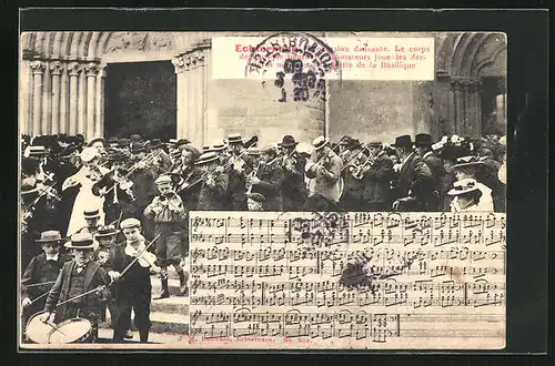 AK Echternach, Procession dansante, Le corps de musique