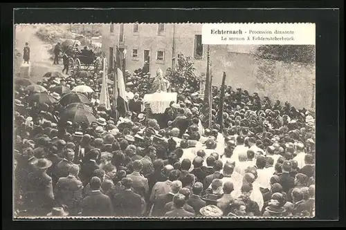 AK Echternach, Procession dansante, Le sermon à Echternacherbrück