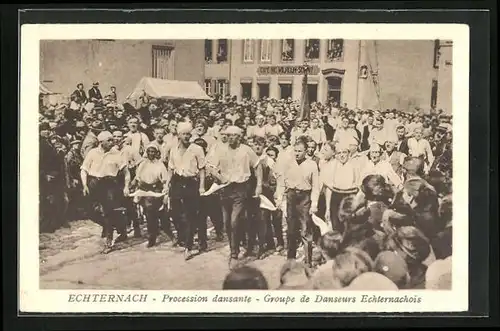 AK Echternach, Procession dansante, Groupe de Danseurs Echternachois