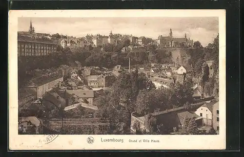 AK Luxembourg, Grund et Ville Haute, Ortsansicht