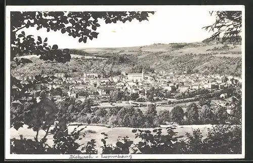 AK Diekirch /Luxembourg, Ortsansicht mit Umgebung