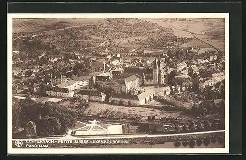 AK Echternach, Petite suisse Luxembourgeoise, Panoramablick auf Ort