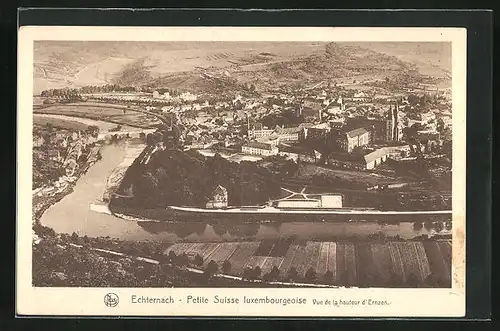 AK Echternach, Petite Suisse Luxembourgeoise, Vue de la hauteur d` Ernzen