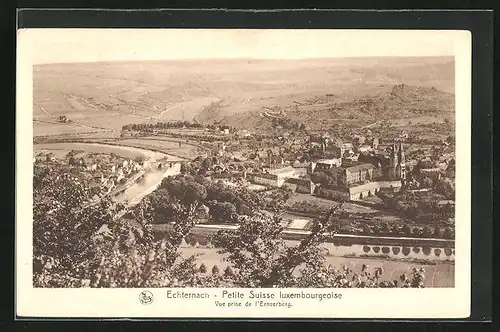 AK Echternach, Petite Suisse Luxembourgeoise, vue prise de l`Ernzerberg