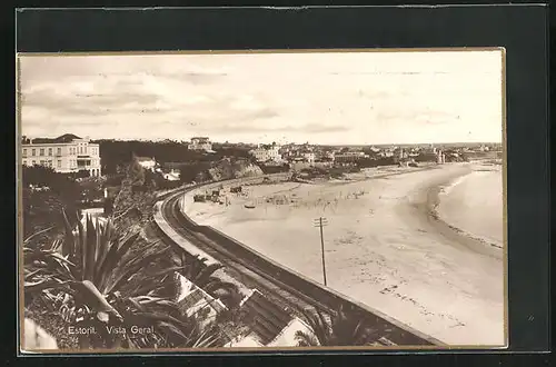 AK Estoril, Vista Geral, Strandpartie und Bahngleise