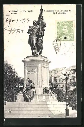 AK Lissabon, Monumento ao Marquez Sa da Bandeira, Denkmal