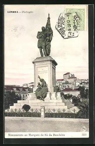 AK Lissabon, Monumento ao Marquez Sa da Bandeira, Denkmal