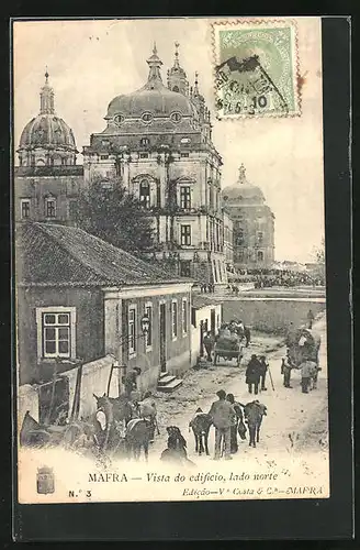 AK Mafra, Vista do edificio, lado norte