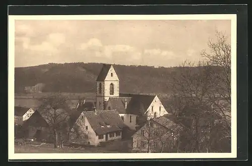 AK Lörrach-Rötteln, Kirche gegen Gebirgszug