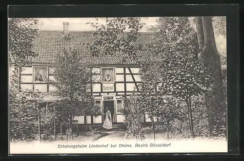 AK Dhünn /Bezirk Düsseldorf, Erholungsheim Lindenhof