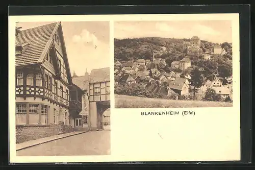 AK Blankenheim /Eifel, Strassenpartie mit Hotel Kölner Hof, Teilansicht