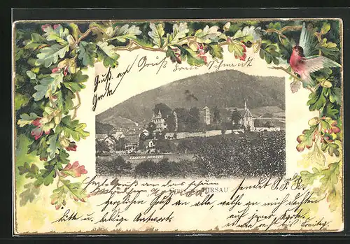 Passepartout-Lithographie Hirsau, Kloster Hirsau