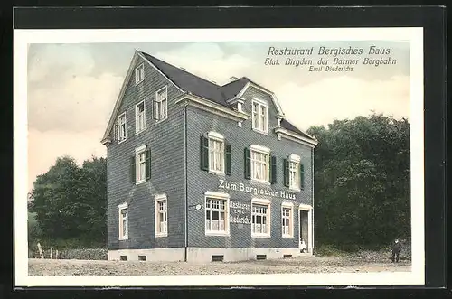 AK Birgden b. Barmen, Emil Diederichs Restaurant Bergisches Haus