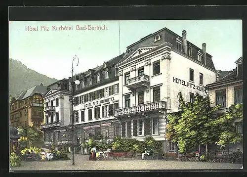 AK Bad-Bertrich, Eckansicht des Kurhotel Pitz