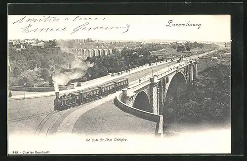 AK Luxembourg, Le quai du Pont Adolphe