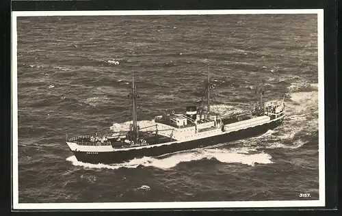 AK Handelsschiff M. S. Hector auf hoher See