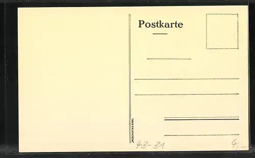 AK Öff. Kunstsammlung Basel, Hans Holbein Totentanz, Der Ritter