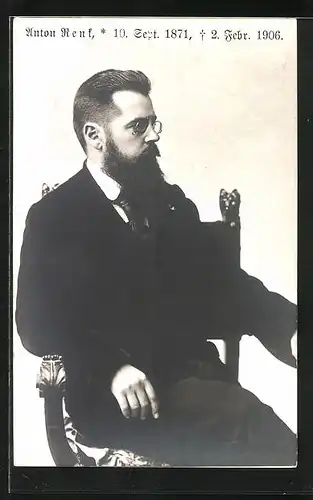 AK Anton Rent, Geb. 1871 - Gest. 1906