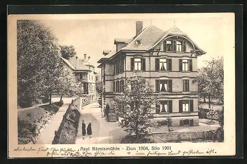 AK Rämismühle, Asylhaus, Zion 1904, Silo 1901
